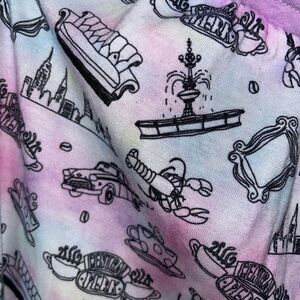 Friends Tie Dye Pajama Bottoms